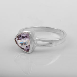 Purple <b>Amethyst</b> Vintage Bezel <b>Rings</b> for Women Solid 925 Sterling Silver Eternity Vermeil <b>Ring</b> Jewelry Party Wear Gift - Product Image 4
