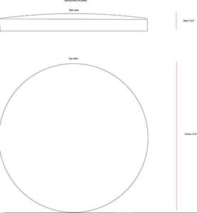 ที่รองแก้วอะคริลิครูปท็อปทรงกลมขนาดใหญ่เครื่องครัวที่ใช้ในบ้านทนทานแบบมีสไตล์ - Product Image 6