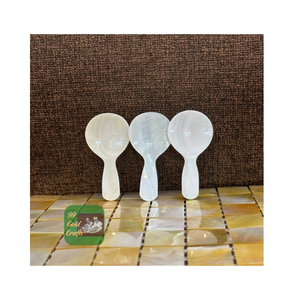 CUCHARA DE CONCHA NATURAL ECOLÓGICA AL POR MAYOR PARA HELADO CAVIAR CAFÉ HECHO A MANO ENVASADO A MEDIDA - Product Image 5