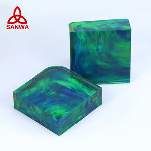 2025 Trend Sanwa Oparex Nebula Aurora Opal OLP314 Corte de piedras preciosas en bruto azul Precio al por mayor para piercing en el cuerpo - Product Image 5