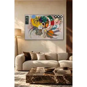 Impression sur toile de la composition aux courbes dominantes de Fida Kandinsky - Product Image 4