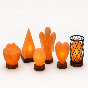 โคมไฟเกลือหินหิมาลัยแท้สีชมพูแกะสลักอย่างสวยงามของตกแต่งบ้านสำหรับห้องใดๆงานฝีมือธรรมชาติบริสุทธิ์ - Product Image 6