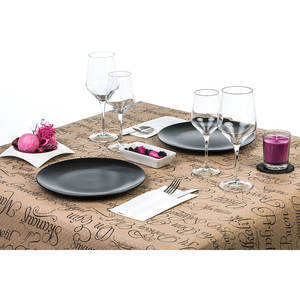 Tovaglia Eco Nature 100x120cm con Stampa Buen Provecho, Confezionata con Codice EAN, B2B - Product Image 1