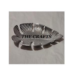 Plateau de service à dessert en aluminium couleur or Plat à feuilles avec plateau à feuilles de la plus haute qualité pour la maison Hôtel Ustensiles de cuisine - Product Image 3
