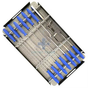 Juego de instrumentos de reconstrucción ACL PCL Manual de alta calidad, herramientas de artroscopia ortopédica de acero inoxidable con caja de esterilización - Product Image 6