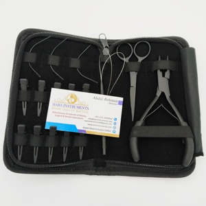 Kit de alicates de extensión de cabello Microlink de acero inoxidable de alta calidad, herramienta de abridor de microcuentas con características de abalorios de bucle - Product Image 5