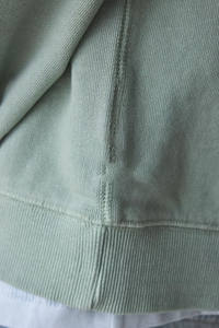 Sudadera con capucha oversize de moda con cremallera, 500 g/m², personalizable con logo, estilo urbano, para hombre, corte cropped, holgada, ropa exterior, fabricante OEM de moda. - Product Image 2