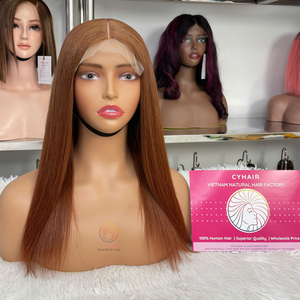 Venta al por mayor de pelucas vietnamitas en bruto barato hueso recto encaje frontal PELUCAS CABELLO humano natural HD Cierre de encaje Frontal Peluca de cabello humano - Product Image 2