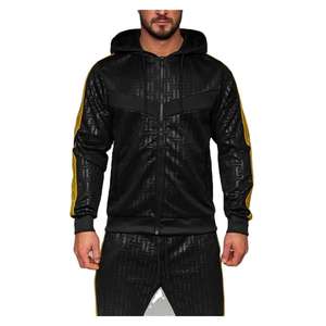 ชุดวอร์มผู้ชายแบบมีฮู้ดสำหรับฤดูหนาว ผ้าฝ้าย 100% เสื้อแจ็คเก็ตกันลมแบบมีซิป ระบายอากาศได้ดี แห้งเร็ว - Product Image 4