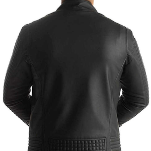 Meilleur prix Vestes en cuir pour hommes de qualité supérieure respirantes et coupe-vent avec col montant Plus tailles disponibles - Product Image 4