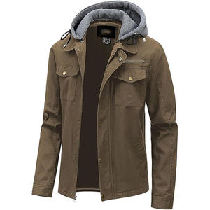 Chaquetas vaqueras de algodón de la mejor calidad para hombre, diseño de logotipo personalizado, abrigos de invierno informales de estilo Vintage y Hip Hop, Jean OEM para hombre - Product Image 2