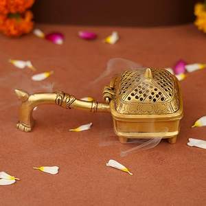 Wholesale Luxury Metal Crafts Mini Brass <b>Incense</b> <b>Stick</b> <b>Holder</b> Oud <b>Incense</b> Burner <b>Holder</b> <b>for</b> restaurant home office decor - Product Image 5