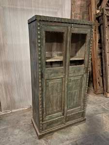 ตู้เก็บของในครัวไม้เนื้อแข็งสีน้ำเงิน ขนาดกลาง สไตล์โมเดิร์น แอนทีค หรูหรา คลาสสิก วินเทจ - Product Image 2