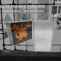 Boîte de présentation de jeu de cartes à collectionner moderne de haute qualité, écologique, transparente, pour Pokémon ETB, en acrylique, vente en gros