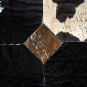 พรมหนังวัวงานเย็บปะทำด้วยมือมีหลายขนาดให้เลือก - Product Image 6