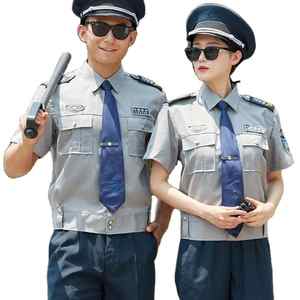 Conjunto de uniforme de guardia de seguridad para hombres, ropa de exterior personalizada de dos piezas, tela duradera, ajuste cómodo, proveedor de ropa de trabajo, venta al por mayor - Product Image 1