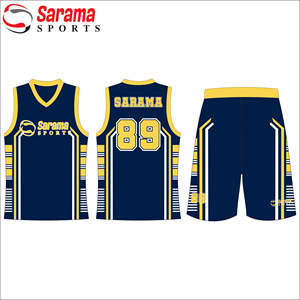 Personnalisé votre propre équipe de basket-ball uniformes de basket-ball réversible ensemble uniforme avec logo du club et design, - Product Image 1