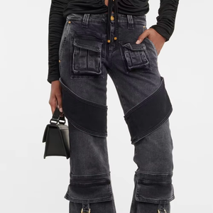 Pantalons cargo pour femmes, vêtements de rue d'hiver tendance, vente en gros, conception OEM, couleurs personnalisées, imperméables, séchage rapide, meilleur fournisseur - Product Image 2