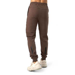 Couleur marron respirant hommes élégant à la mode Joggers pantalons de sport décontracté coton fait personnalisé polaire Joggers hommes pantalons de survêtement - Product Image 3