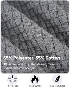 <b>Men's</b> Comfortable Lightweight Full-Zip up Hoodie Loose Fit Solid Pattern Sweatshirt with Zippered Pockets Winter <b>Jacket</b> - Product Image 4