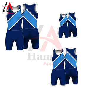 ชุดพายเรือตามสั่งพิมพ์ซับลิเมชันสีน้ำเงินเข้มชุด220สแปนเด็กซ์จีเอสเอ็มระบายอากาศและยืดได้ - Product Image 3