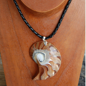 Collier en coquillage naturel, bijoux en résine, coquillage vintage, perle de coquillage découpée en forme d'animal, idéal pour un cadeau - Product Image 2