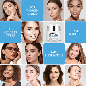 Creme Facial de Marca Própria Vegano e Orgânico com Colágeno e Retinol Antienvelhecimento, Antirrugas, Clareador e Iluminador para a Pele - Product Image 2