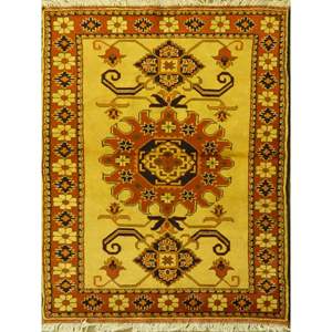 Tapis noué à la main, unique en son genre, Peshawar et Khotan, 3'6 x 5'10, Pes_Kho_191 - Product Image 1