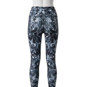 Leggings de yoga haute performance en tissu spandex et nylon, impression par transfert thermique, extensible, vêtements de sport pour l'entraînement, vente en gros - Product Image 4