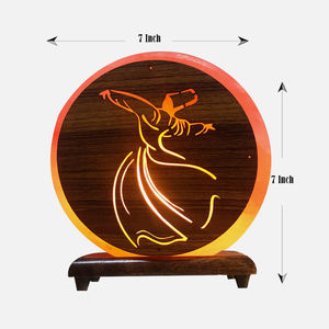 100% naturel Premium qualité Himalaya rose sel lampe haute qualité maison décorative sculpté lettre Style OEM vente en gros Pakistan - Product Image 3