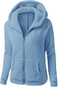 Abrigo Polar para hombre, chaqueta deportiva de invierno con cremallera y capucha, Jersey informal, prendas de vestir deportivas, diseño bordado forrado con tinte de corbata - Product Image 5