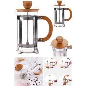 Cafetière à piston en bois portable de haute qualité, pressée à la main, pour la maison, le bureau, le camping et les fêtes. - Product Image 5