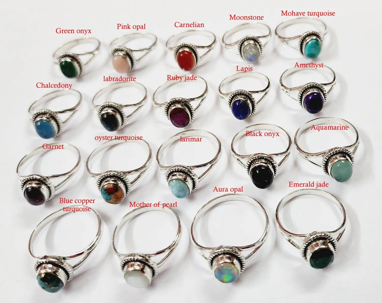 New Trending Multi Gemstones Rings Lot, 925 Sterling Silver Mix Shape Rings Lot, Bulk Hand Accessories Vintage Jewelry for Women