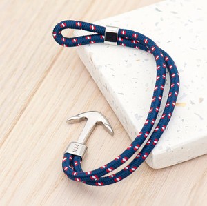 Pulsera de ancla Náutica de cuerda azul personalizada para hombre, regalos para él, regalos de cumpleaños, regalos de Navidad, regalos del Día del Padre - Product Image 2