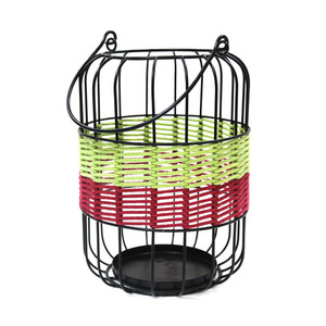 Porte-bougie en métal minimaliste fait main, imperméable, avec poignée, logo personnalisé pour la décoration intérieure/extérieure, jardin/terrasse - Product Image 4