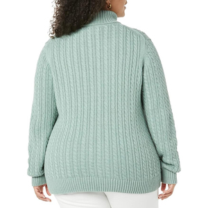 Pull en molleton décontracté à col rond et manches longues pour femme, de haute qualité, 100% coton respirant, coupe classique, léger, pour l'hiver - Product Image 4