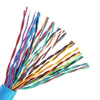 Câble téléphonique multipaire 50/100/200 paires, cuivre massif 0,4 mm 0,5 mm, gaine PVC LSZH, câble de télécommunication extérieur souterrain