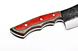 Couteau couperet personnalisé en acier Damas de 7 pouces avec manche en bois de fer VG10 89 couches pour les chefs de cuisine - Product Image 6