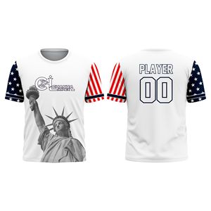 เสื้อซอฟต์บอลแบบสโลว์พิทช์สั่งทำขายส่ง ชุดทีมแบบซับลิเมชั่นสำหรับผู้ชายและผู้หญิง ผ้าตาข่ายระบายอากาศ โพลีเอสเตอร์ 100% แห้งเร็ว - Product Image 3