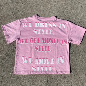 เสื้อยืดแขนสั้นทรงโอเวอร์ไซส์สไตล์สตรีทสำหรับผู้ชาย ออกแบบเองได้ ผลิตจากผ้าฝ้าย 100% พิมพ์ลายสกรีน ระบายอากาศได้ดี เป็นมิตรต่อสิ่งแวดล้อม แห้งเร็ว - Product Image 3