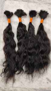 Extensiones de cabello humano alineadas con cutícula de tejido de cabello crudo indio sin procesar sin enredos de calidad superior de Temple - Product Image 5