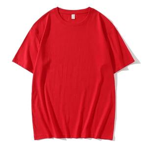 Camiseta de Manga Corta Oversize 100% Algodón Transpirable, Ropa de Gimnasio, Estilo Hip-Hop, Streetwear, Deportiva - Product Image 5