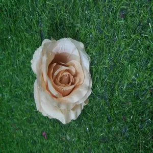 Testa di fiore di rosa di seta artificiale per la decorazione della parete bouquet decorazione di nozze sfondo di fiori bomboniera