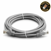 Kabel Patch XXD-CAT5E-101 RJ45 UTP Lunak Tembaga Terpilin 8-Konduktor Kabel Ethernet Patch Cord Cat5e Selubung PVC Kabel Jaringan