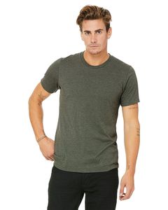 T-shirts unisexes BELLA+CANVAS en coton mélangé à manches courtes, t-shirts unisexes légers en coton biologique - Product Image 1