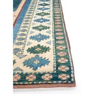 Tapis en laine noué à la main Nuray Blue 9x12, motif médaillon pour la maison et le salon, tapis 3D pour adolescents, modèle Pae-1215 - Product Image 4