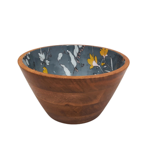 Ensemble de 2 bol rond en bois de manguier couleur naturelle bol en bois de petite taille pour la décoration de cuisine et de mariage personnalisée - Product Image 3