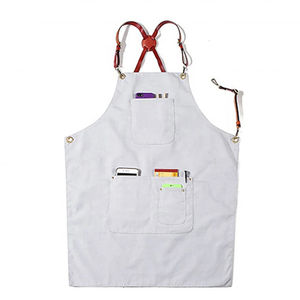 Delantales de cocina personalizados cocina impermeable orgánico 100% algodón Chef delantales Cocina - Product Image 3