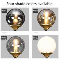 Lustres modernes à LED avec abat-jour en verre pour l'intérieur, luminaires suspendus décoratifs pour la maison, lustre pour salle à manger