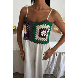 Jumpsuit Bohemio de Lino Jasmin Szneli 1280-08, Diseño Transpirable de Cintura Alta - Product Image 3